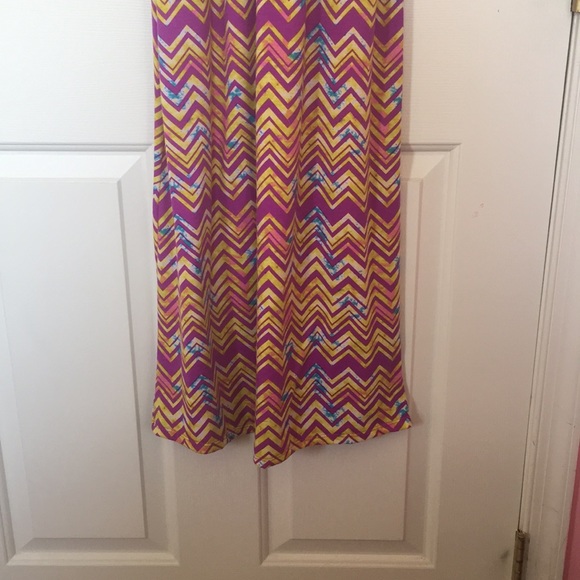 Purple & Yellow Maxi Dress - Picture 2 of 6